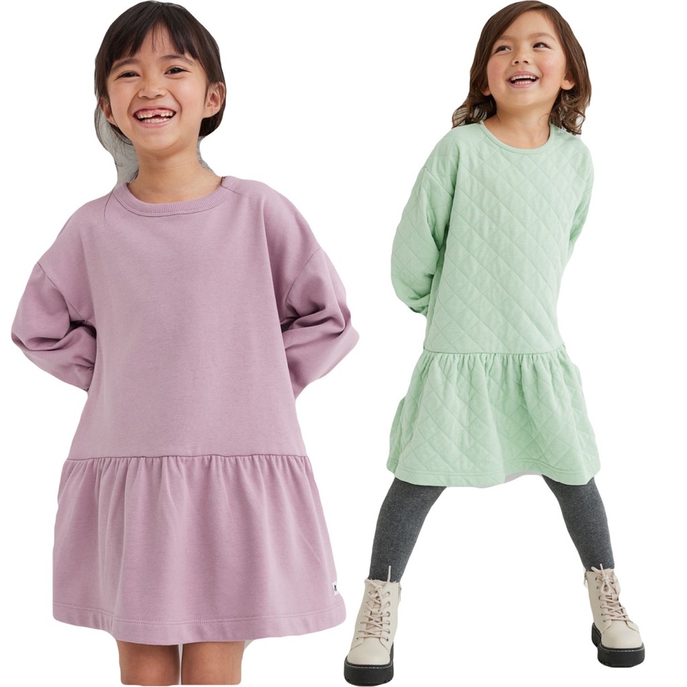 H&M girls drop waisted dress